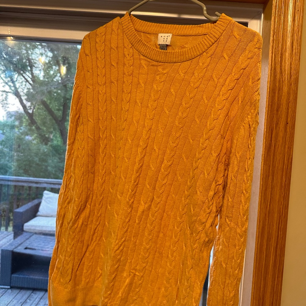 mustard color sweater from target